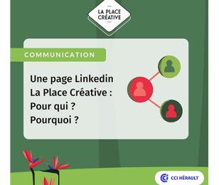 Une page Linkedin La Place Créative : pour qui ? pourquoi ?